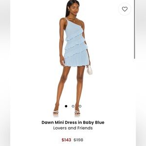 Blue mini dress